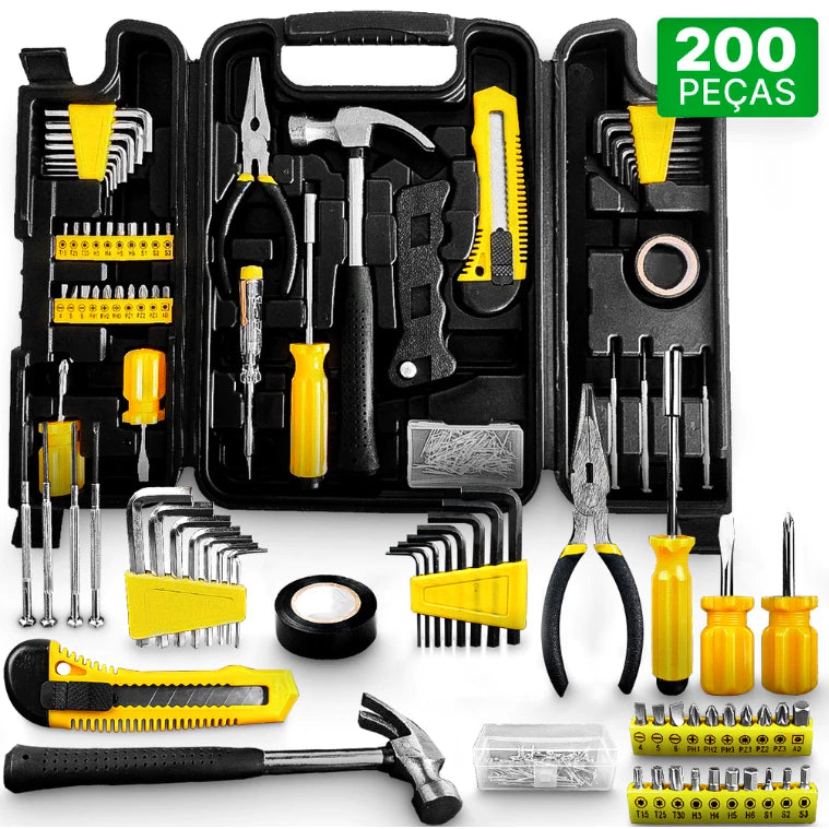 Kit de Ferramentas com 200 peças - Titanium