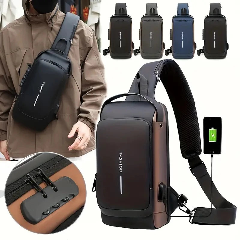 Mochila Anti-Furto com Senha USB